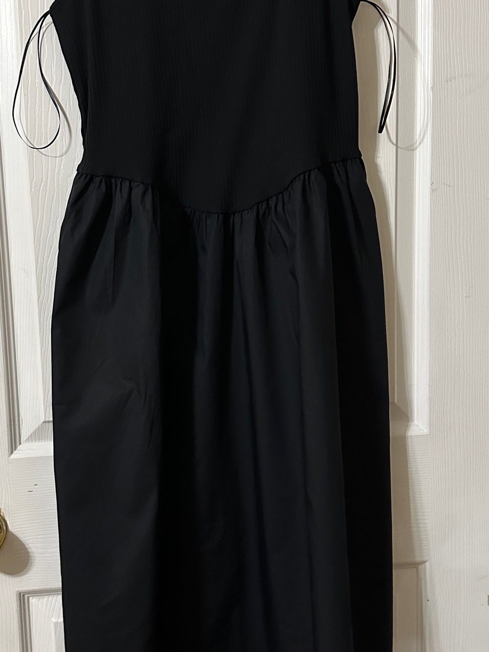 a new day Black Maxi Dress with Tie Straps